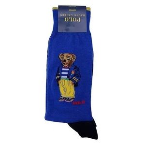 Ralph Lauren POLO BEAR PRINCE ROYALTY Bear Socks ~ Size Mens 10-13 - Shoe 6-12.5